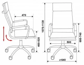 Кресло руководителя Бюрократ CХ-993/блаcк / CH-993/black