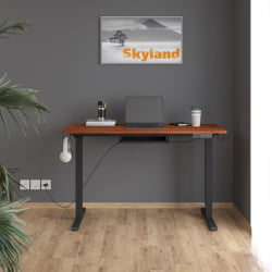 Стол подъемный электрический КСТЕН-УП АТ-002 002 Дуб Темный/черный / XTEN-UP AT-002