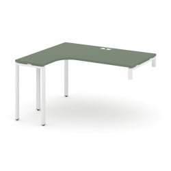 Стол-надставка на опорную тумбу (левый) CОНCЕПТ CН.ОСАН-003(Л) Кобо Белый / CONCEPT CN.OSAN-003(L)