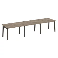 Стол переговорный (3 столешницы) ОНИКС ВООД ОВ.ПРГ-3.2 Тиквуд Темный/Темный / ONIX WOOD OW.PRG-3.2