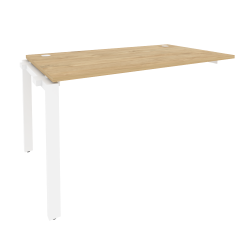 Наборный элемент рабочей станции на П-образном м/к ОНИКС О.МП-1.НРС-3.8 Тиквуд Светлый/Белый / ONIX O.MP-1.NRS-3.8