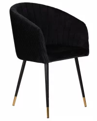 Стул обеденный ДОБРИН МАРЙ Черный велюр 1922-21 / DOBRIN MARY