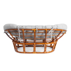 Диван МАМАСАН/МАМАСАН 23/02 В /с подушкой/ 169х102х80 см, Когнаc (коньяк), матрац 182х119 см, ткань серо-бежевая 3М 16/2 / MAMASAN/МАМАСАН W Cognac