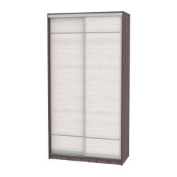 Шкаф-купе белый лдсп Б-220х120х60-2(ЯАТ-ЯАС-Д7Д7) / B-220х120х60-2(ЯАТ-ЯАС-D7D7)