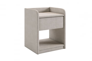 Тумба дизайнерская Аманда 2 ТМ-003.2 галька (велюр) / TM-003.2