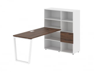 Рабочая станция ЕДИС ЕВРСТ 1115 Дуб Денвер темный Белый Белый / EDIS EVRST