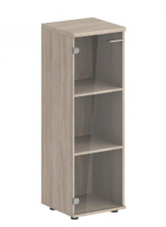 Шкаф средний со стеклом Сигма СГ.804.ОЛ.ГЛ Дуб светлый / Sigma SG.804.OL.GL