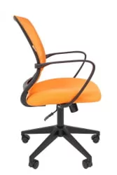 Кресло для оператора Чаирман 698 блаcк ТВ Оранжевое / Chairman black TW