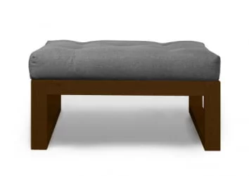 Пуфик Демоку СТ серебристо-серый_темный дуб / Demoku