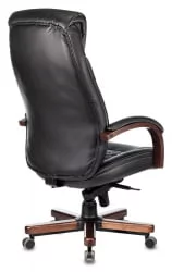 Кресло руководителя Бюрократ Т-9924ВАЛНУТ/БЛАCК / T-9924WALNUT/BLACK