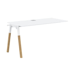 Рабочая станция Форта ФИСТ 1367 Белый премиум Дуб Гамильтон / Forta FIST