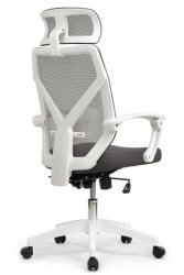 Кресло Оливер РCХ В-203АC Белый пластик/Серый / Oliver RCH W-203AC