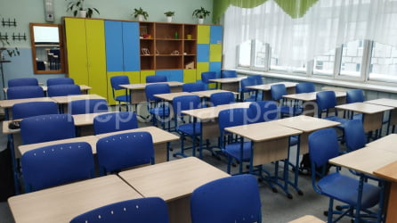 Школьная парта 1-местный регулируемый (рост 3-5) 600х500 мм ЛДСП Бук/Металл Серый