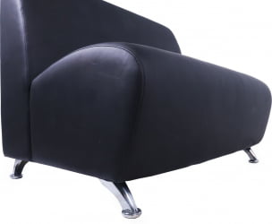 Диван экокожа Интер хром 2х местный Еуролине-9100 / Euroline-9100