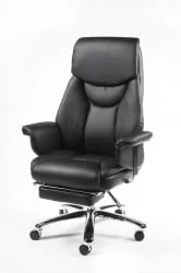 Кресло офисное Парламент Х-2021 Черная экокожа / H-2021