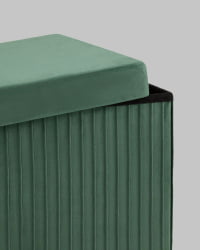 Пуф складной с ящиком Сторе Скуаре Зеленый / Store Square