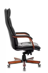 Кресло руководителя Бюрократ Т-9927ВАЛНУТ/БЛАCК / T-9927WALNUT/BLACK