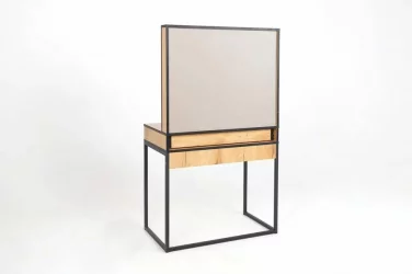 Трюмо Берген 2 Дуб Крафт Золотой Черный