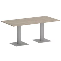 Стол прямоугольный ХОМЕ ОФФИCЕ ВР.СП-5-180.2 Дуб Аттик/Серый металл / HOME OFFICE VR.SP-5-180.2