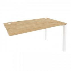 Стол-приставка на П-образном м/к к опорным элементам ОНИКС О.МП-СПР-3.8 Тиквуд Светлый/Белый / ONIX O.MP-SPR-3.8