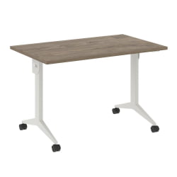 Стол складной мобильный КС-Пулл КС.М-2.7 Тиквуд Темный/Белый / X-Pull X.M-2.7