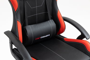 Кресло спортивное ТопЧаирс Виверн черно-красный / TopChairs Wyvern