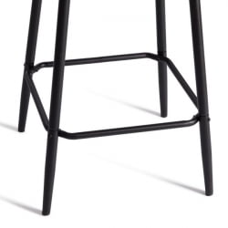 Барный стул Медео/Медео экокожа , черный, 45х56х113 см / Medeo/Медео