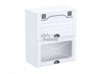 Шкаф со стеклом горизонтальный ШСТ-60Г, Кантри (600*320*720) Сосна Андерсен, 21031