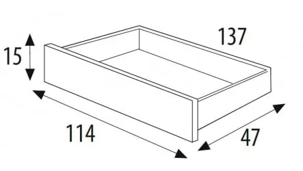 Ящик для кровати 120*60 Микуна CП-1405 вхите / Micuna CP-1405 white