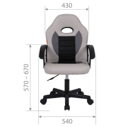 Детский стул CХАИРМАН КИДС 111 Красный-черный / CHAIRMAN KIDS