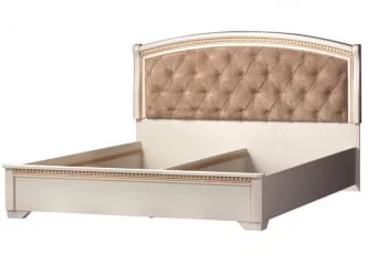 Кровать 1600 Парма 805 Кремовый белый Патина