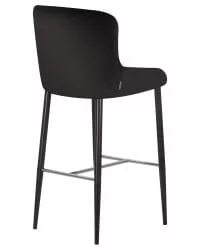 Стул барный ДОБРИН CХРИСТИАН 75 Черный велюр В108-77 / DOBRIN CHRISTIAN V108-77