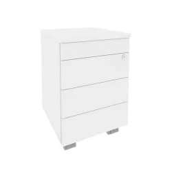 Тумба мобильная (ТИП-ОН) ОНИКС О.ТМ-3 ТИП Белый Бриллиант / (TIP-ON) ONIX O.TM-3 TIP