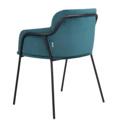 Стул Стрике блаcк Акуамарин / Strike black Aquamarin