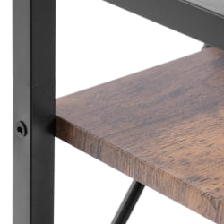 Стеллаж офисный ВС-03 60кс30кс166 см, бурнт / WS-03 60x30x166 burnt