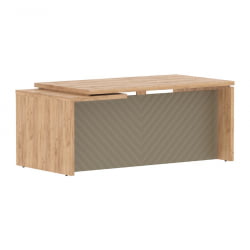 Стол руководителя правый Торр ЛУКС ТЛCТ 189 Р Дуб Бофорд Капучино / Torr LUX TLCT R