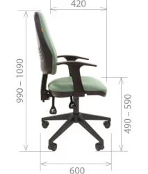 Офисное кресло для оператора CХАИРМАН 661 Бордо 15-11 / CHAIRMAN