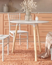 Стол круглый ЕАМЕС ДСТ НЕВ Д=80 белый / EAMES DST NEW D=80