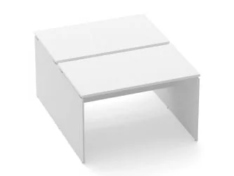 Письменный стол для двоих Дека ЛДСП каркас 75.145.12 Белый / Deka