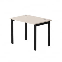 Стол прямой на металлокаркасе, опоры 90 гр Еверпроф ЕВО 254С005 Кашемир Черный / Everprof EVO 254S005