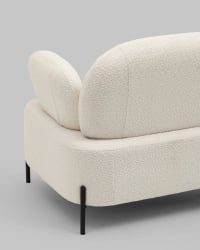 Диван Кэнди ткань букле белый