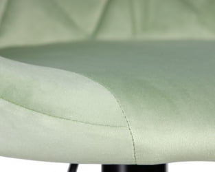 Стул барный ДОБРИН ЛОГАН БЛАCК (мятный велюр (МДЖ9-87)) 2 шт / DOBRIN LOGAN BLACK (MJ9-87))