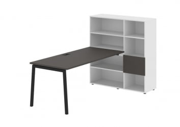 Рабочая станция ЕДИС ЕЛРСТ 1217 Мокко Черный Белый / EDIS ELRST