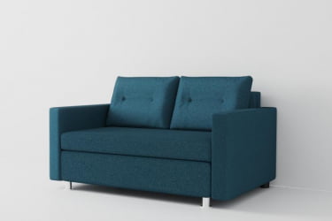 Диван Лоджия (Берхоусе) Цвет фасада: Азур; Тип: Прямой; Материал фасада: Рогожка / (Berhouse)