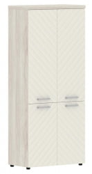 Шкаф с глухими средними и малыми дверьми Торр ЛУКС ТЛХC 85.3 Сосна Эдмонд Латте / Torr LUX TLHC