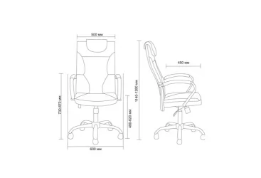 Кресло для руководителя АВ 134 Черное / AV