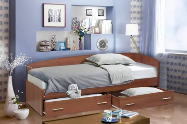 Кровать Софа №2 800*1900 Ясень шимо темный