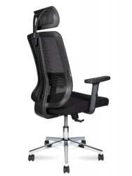 Кресло офисное ТЕМА СХРОМЕ 2Д Черный / TEMA СHROME 2D