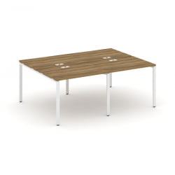 Рабочая станция двухсторонняя на 4 места CОНCЕПТ CН.ДРС-005 Сандал Янтарный Белый / CONCEPT CN.DRS-005