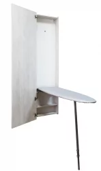 Шкаф со встроенной гладильной доской Ирон Бокс Еко (левый) Беленый дуб / Iron Box Eco